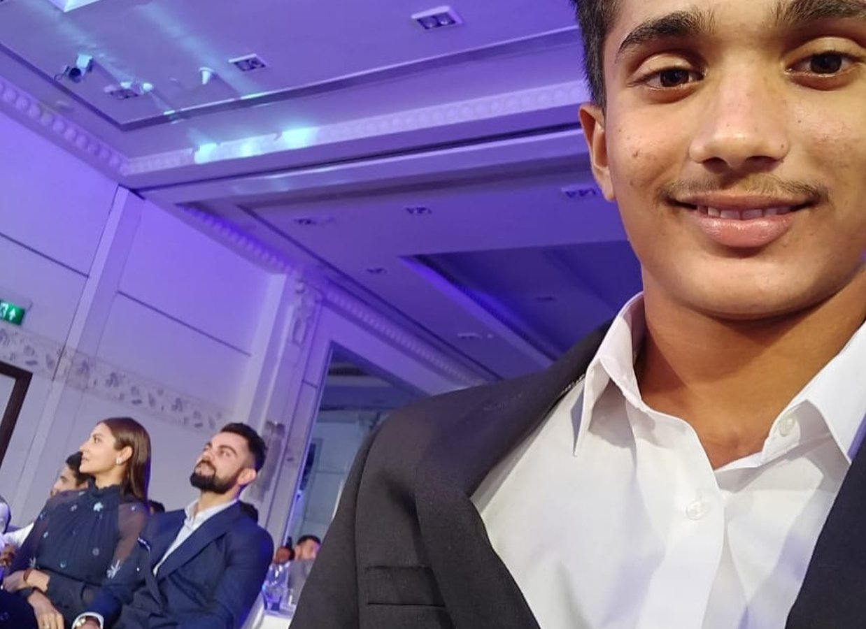 Nitish Kumar Reddy's selfie with Virat Kohli and Anushka Sharma