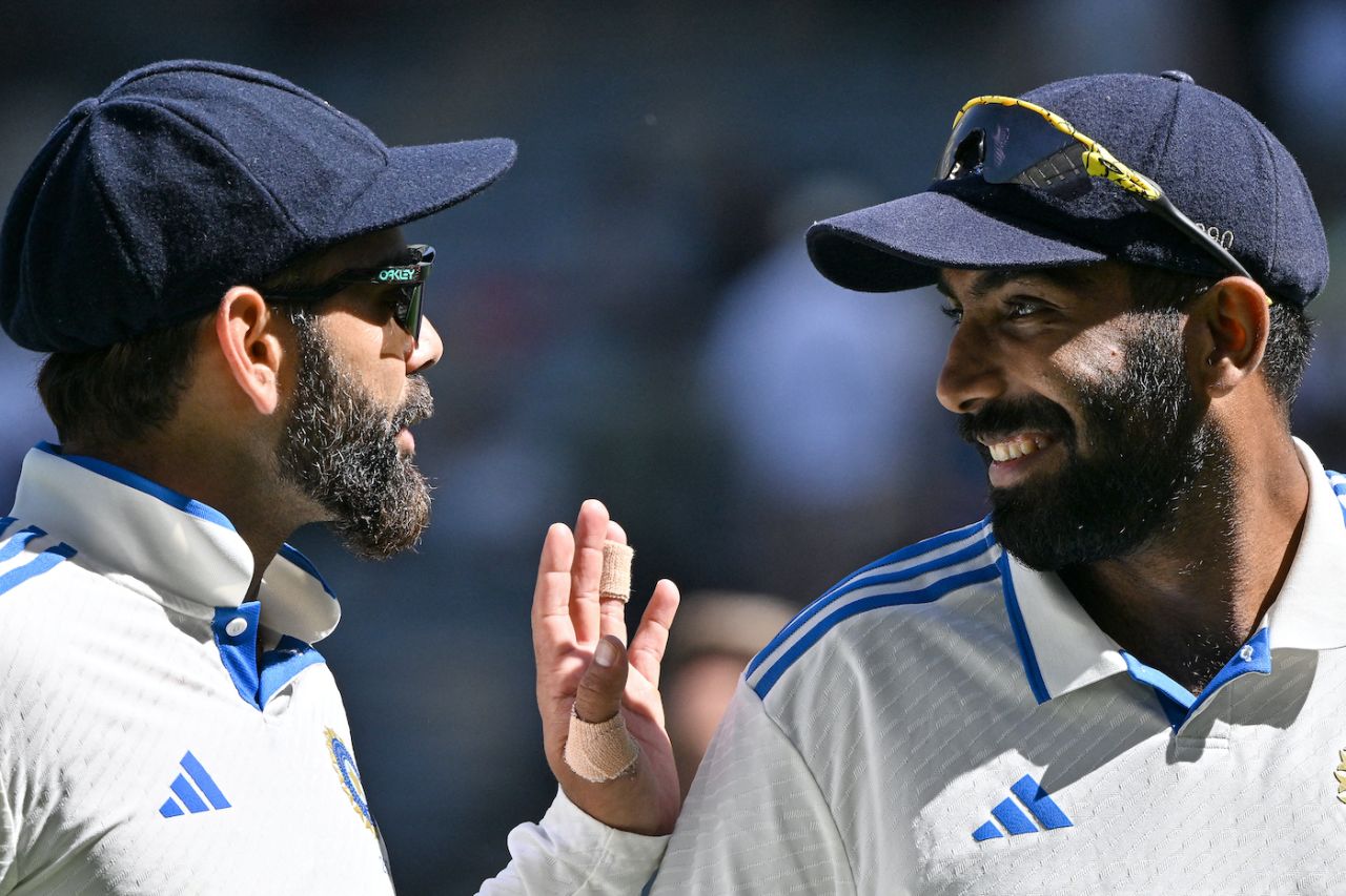 Virat Kohli and Jasprit Bumrah