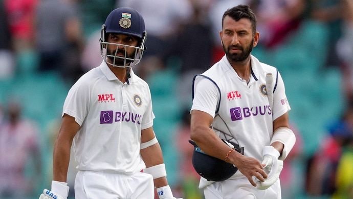 Rahane with Pujara