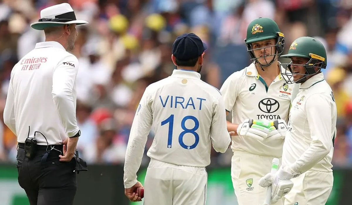 Virat Kohli with Sam Konstas
