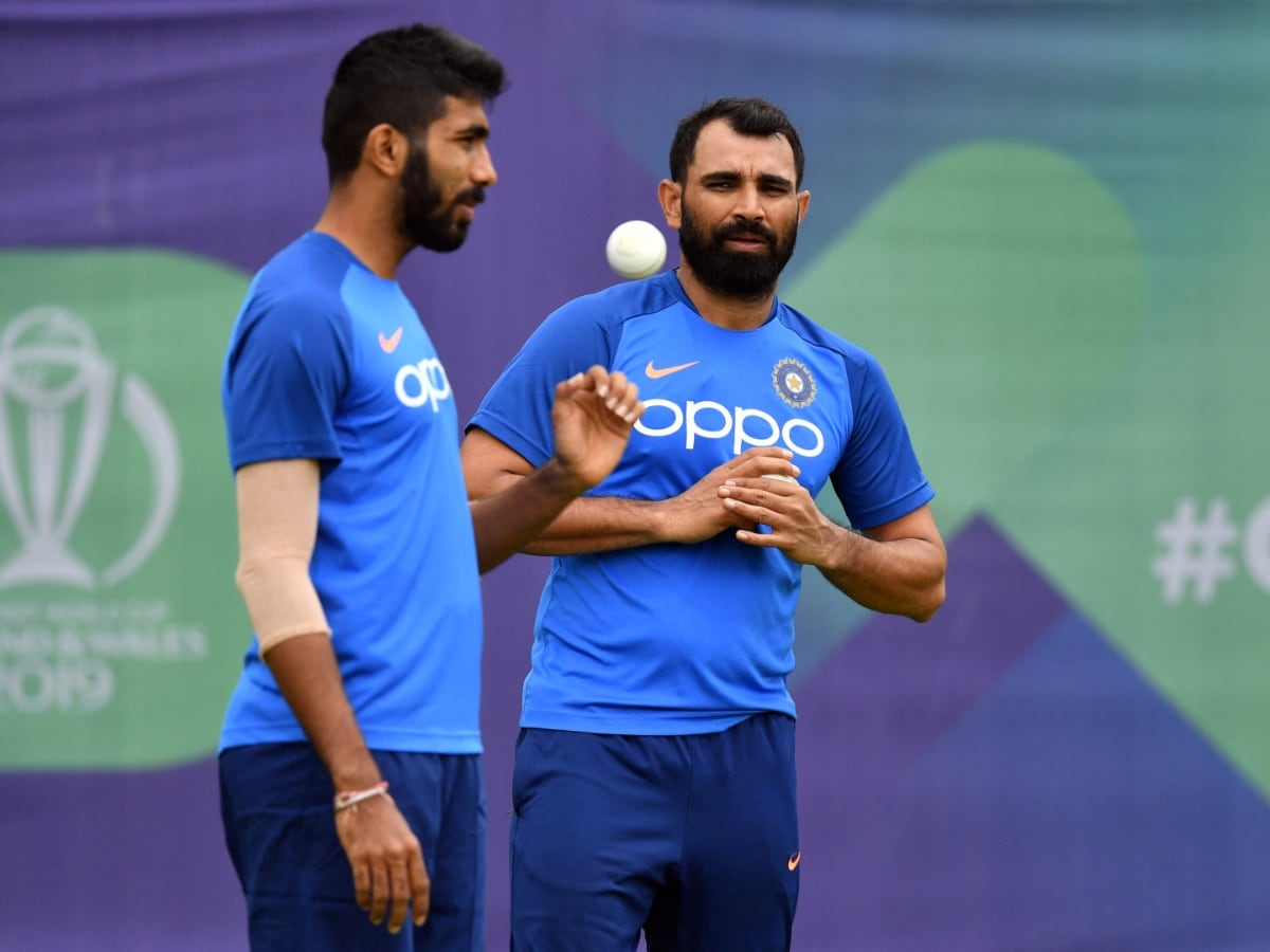 Mohammed Shami with Jasprit Bumrah