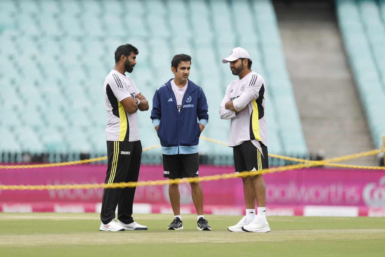 gambhir, rohit, bumrah 