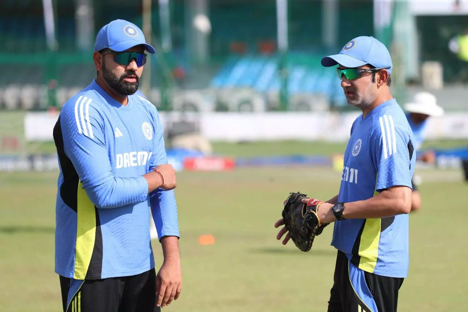 Gautam Gambhir with Rohit Sharma