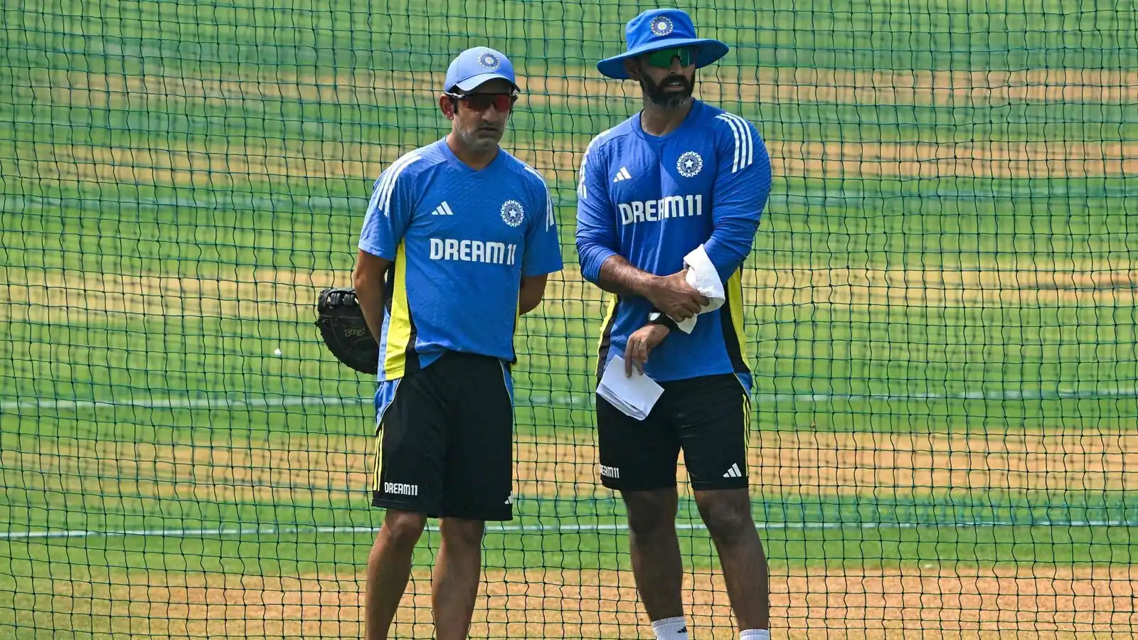 Abhishek Nayar with Gautam Gambhir