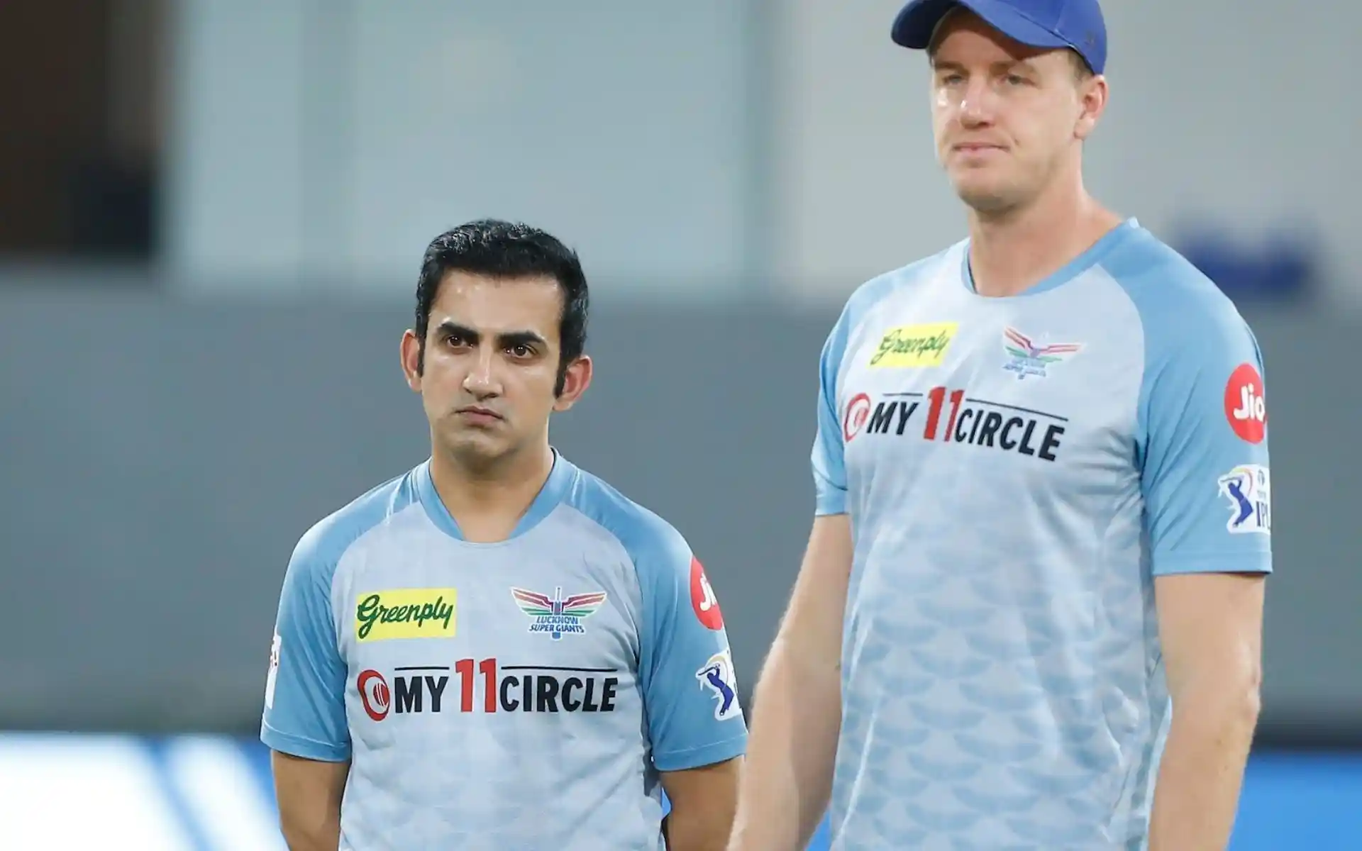 Gautam Gambhir with Morne Morkel