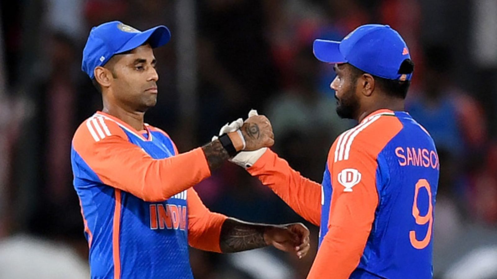 Suryakumar Yadav with Sanju Samson