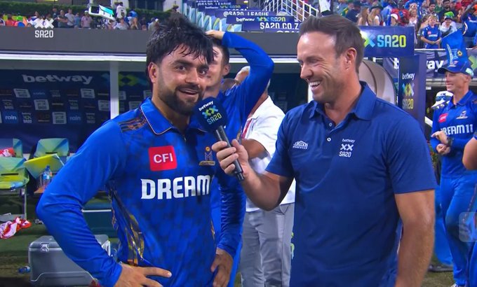 Rashid Khan in a convo with ABD