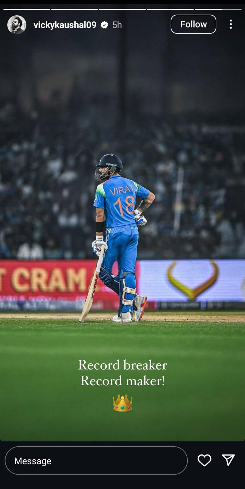 Vicky Kaushal's Instagram Story