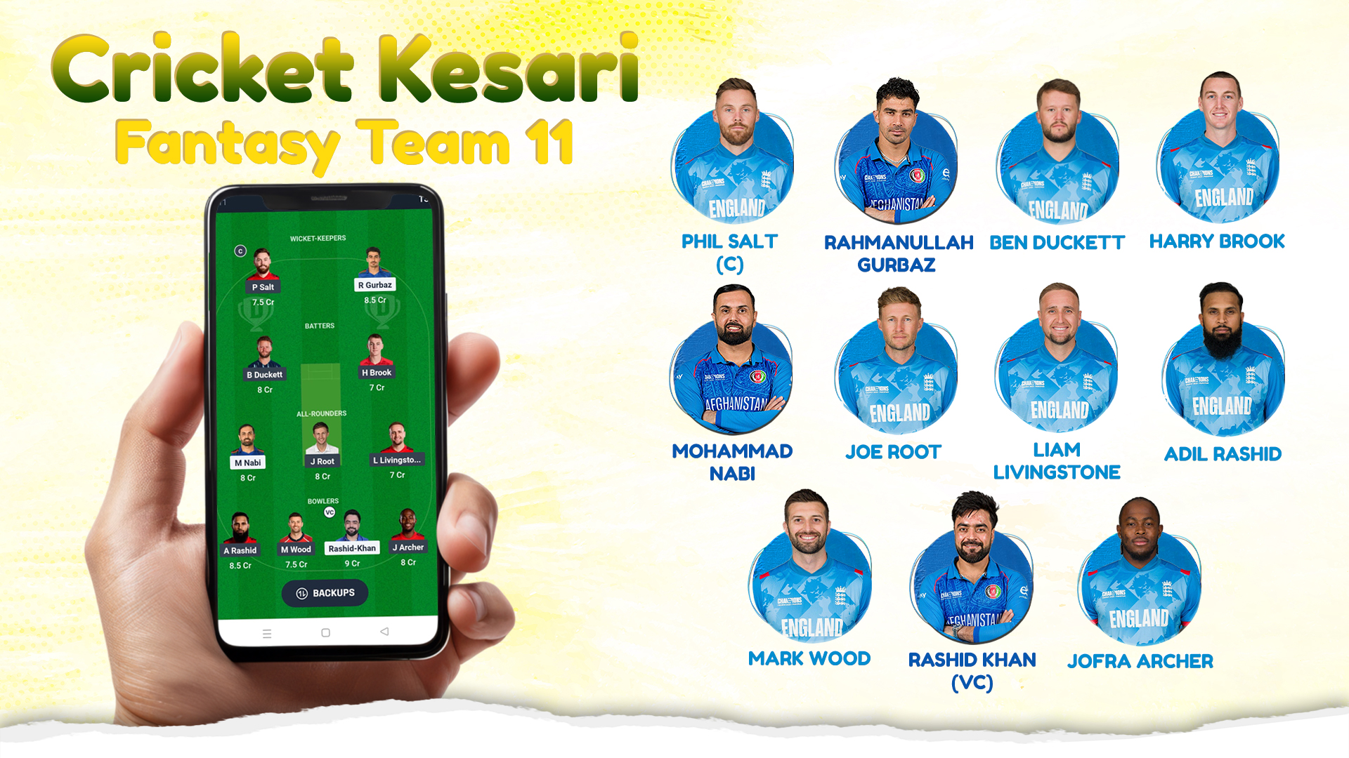 Cricket Kesari Fantasy Team