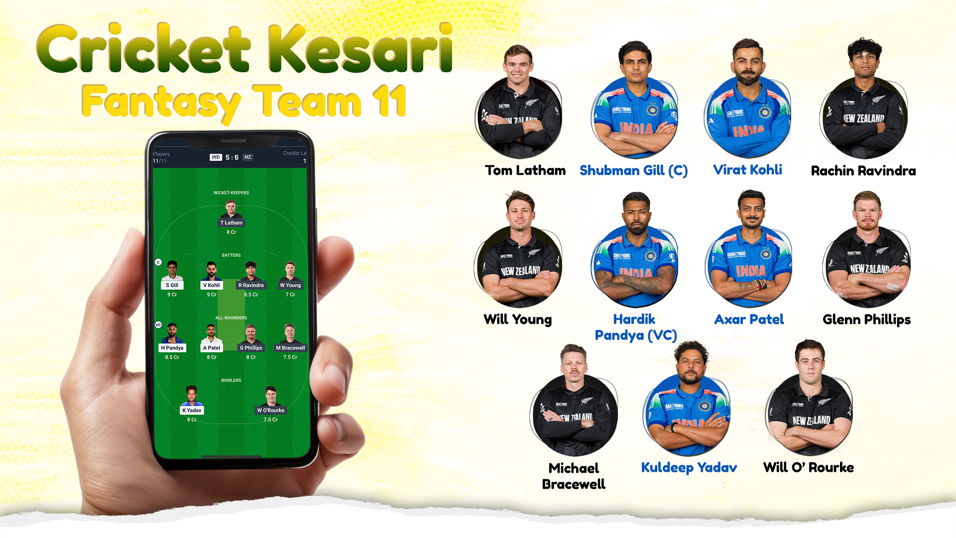 Cricket Kesari  Fantasy Team 11 
