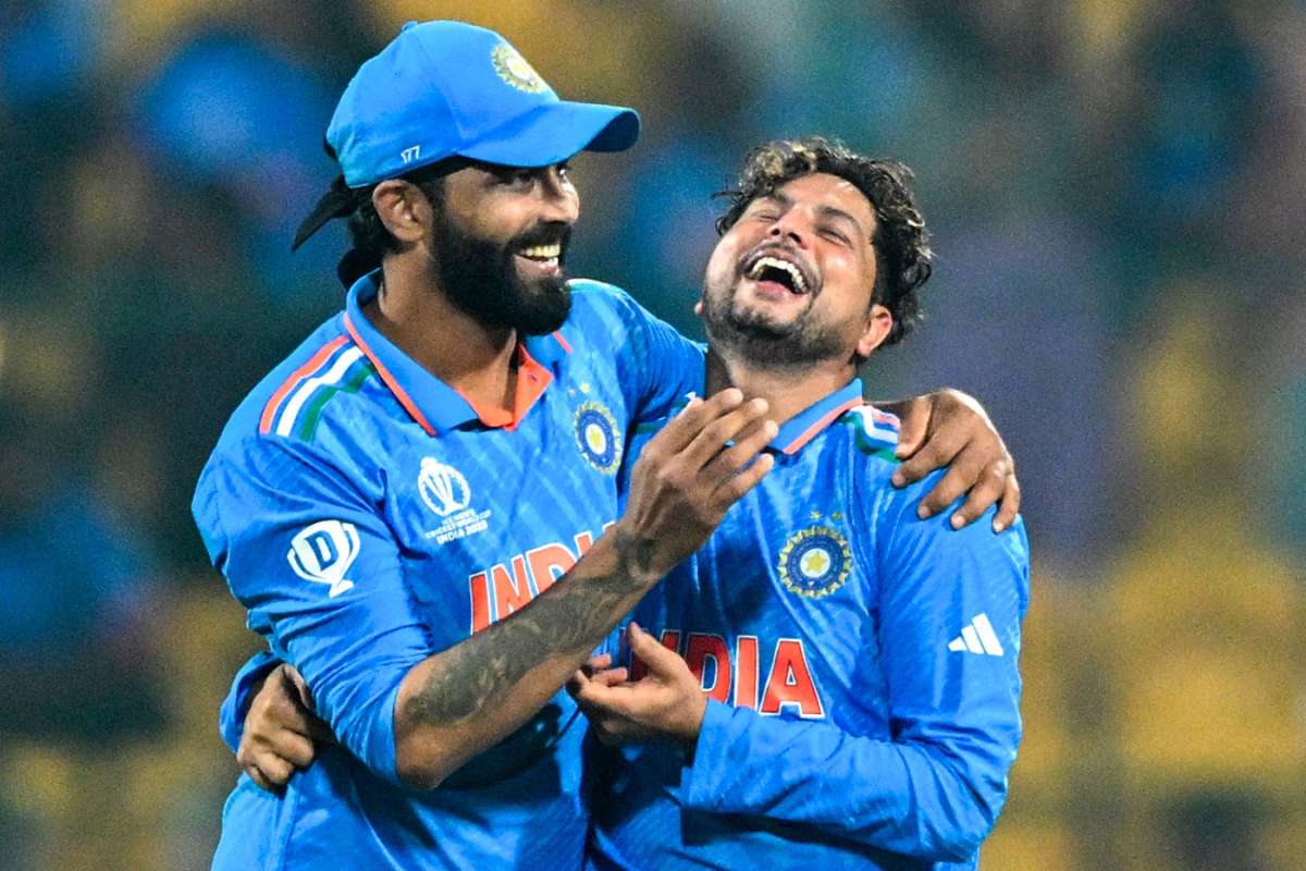 Kuldeep Yadav with Ravindra Jadeja