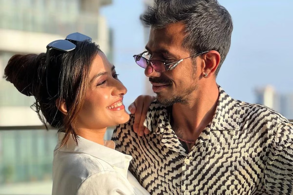 Yuzvendra Chahal with Dhanashree Verma