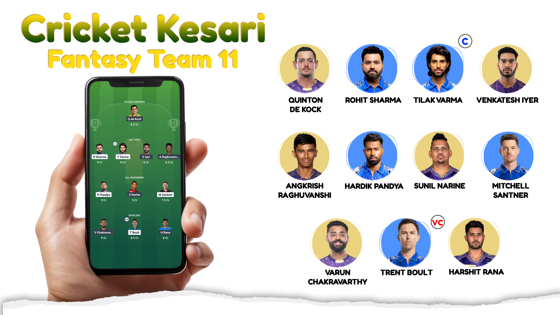  Cricket Kesari Fantasy XI
