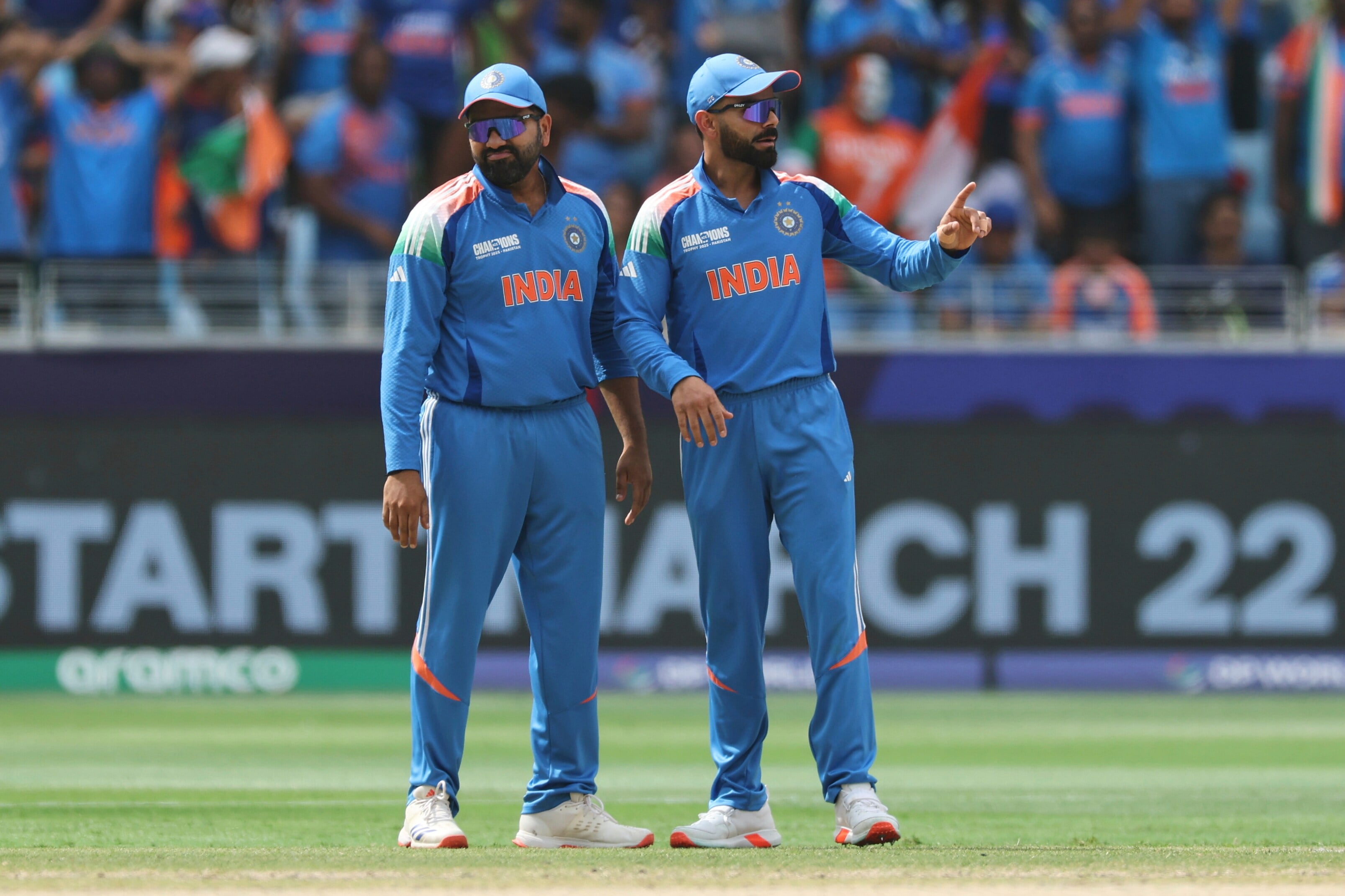Rohit Sharma with Virat Kohli
