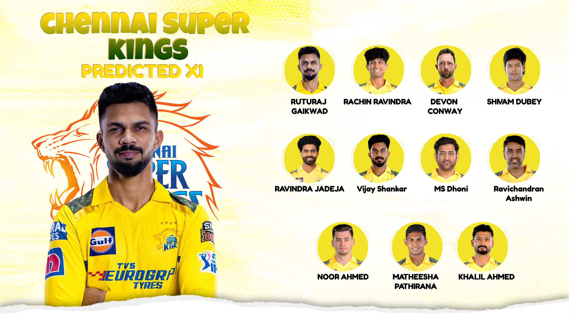 CSK संभावित प्लेइंग इलेवन
