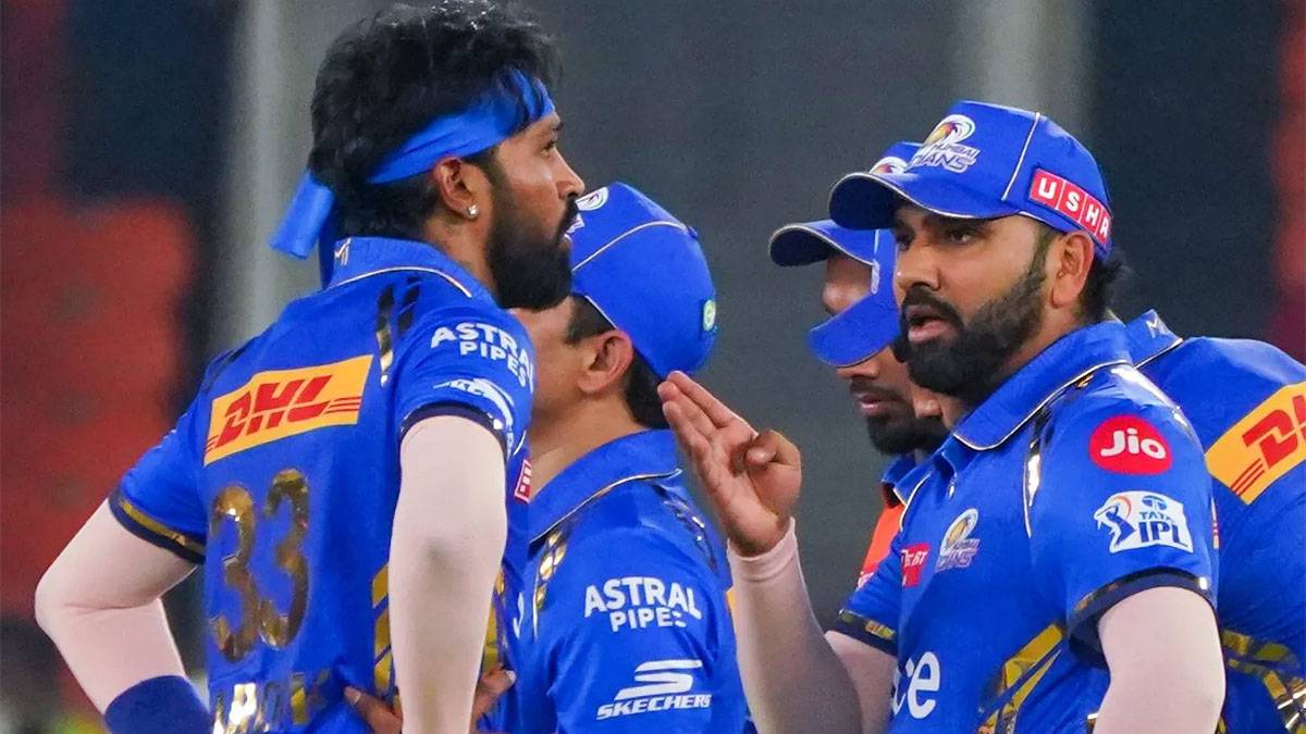 Rohit Sharma with Hardik Pandya Mumbai Indians
