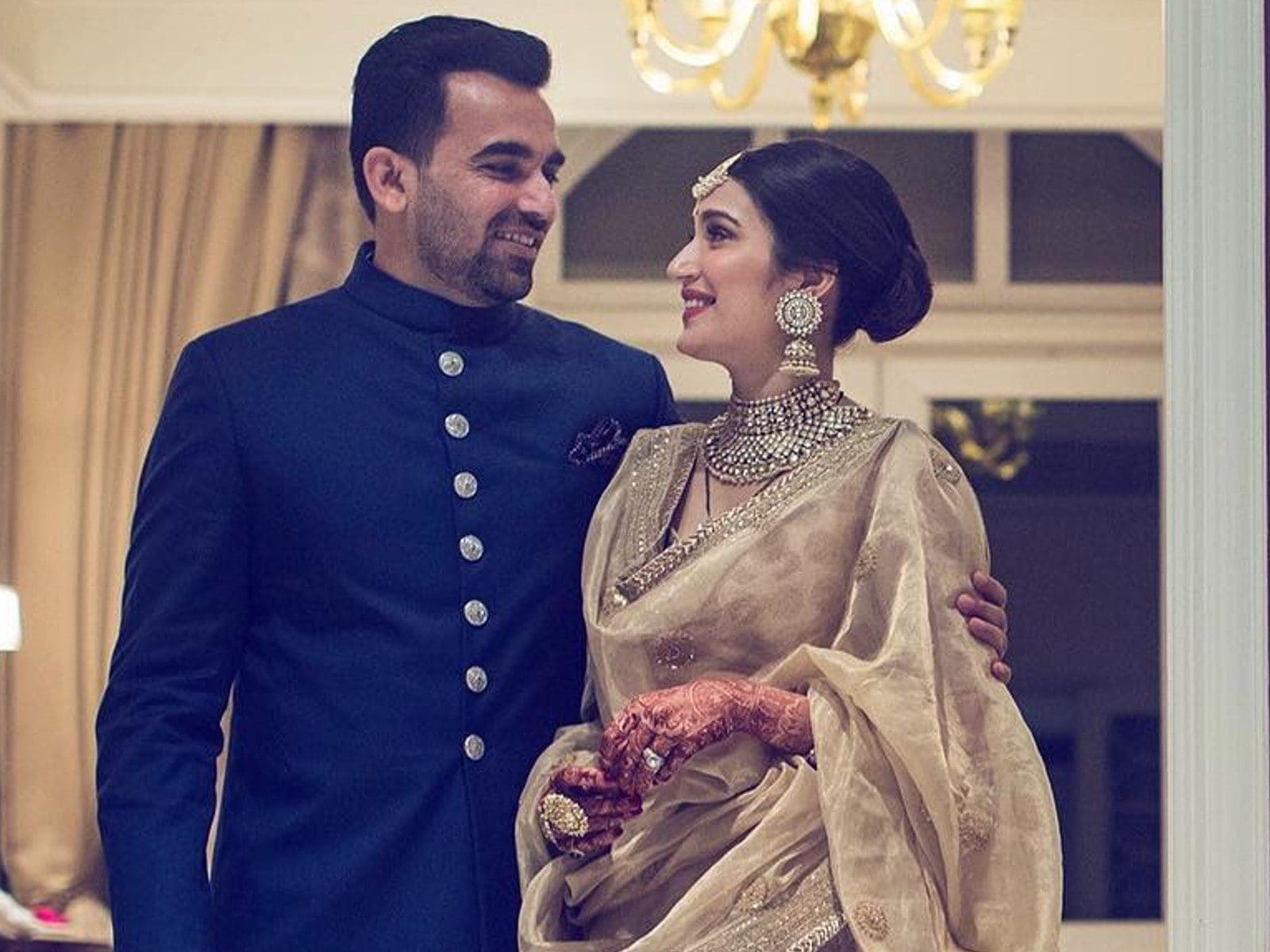 Zaheer Khan with Sagarika Ghatge