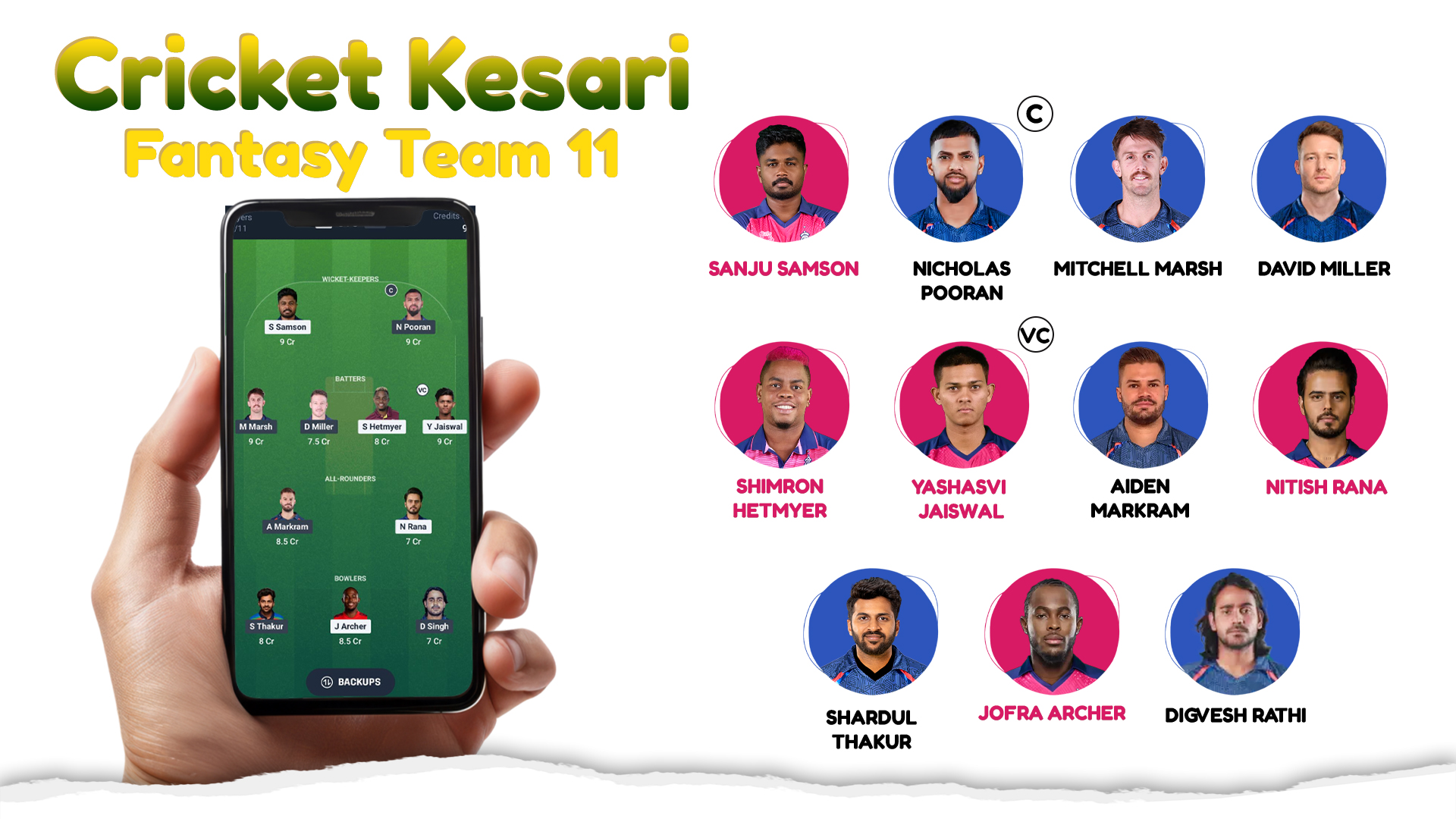 Cricket Kesari  Fantasy Team 11 
