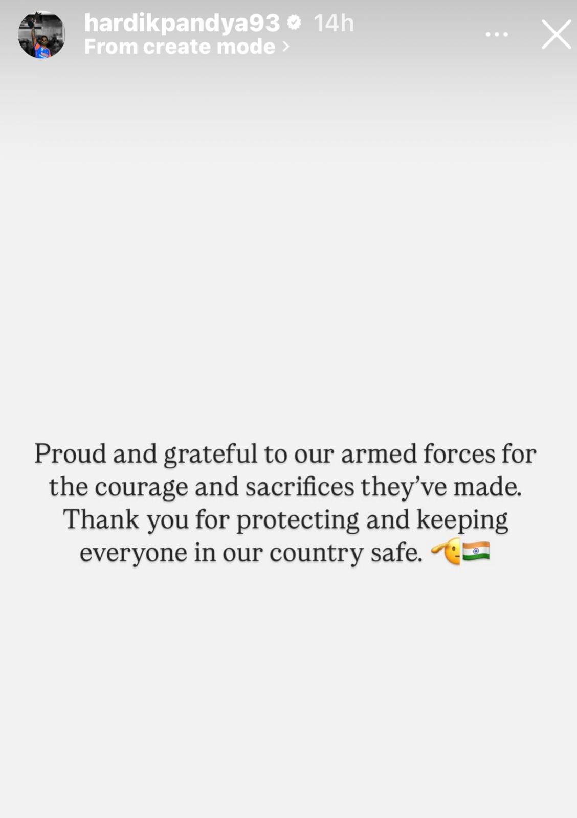Hardik Pandya Post 