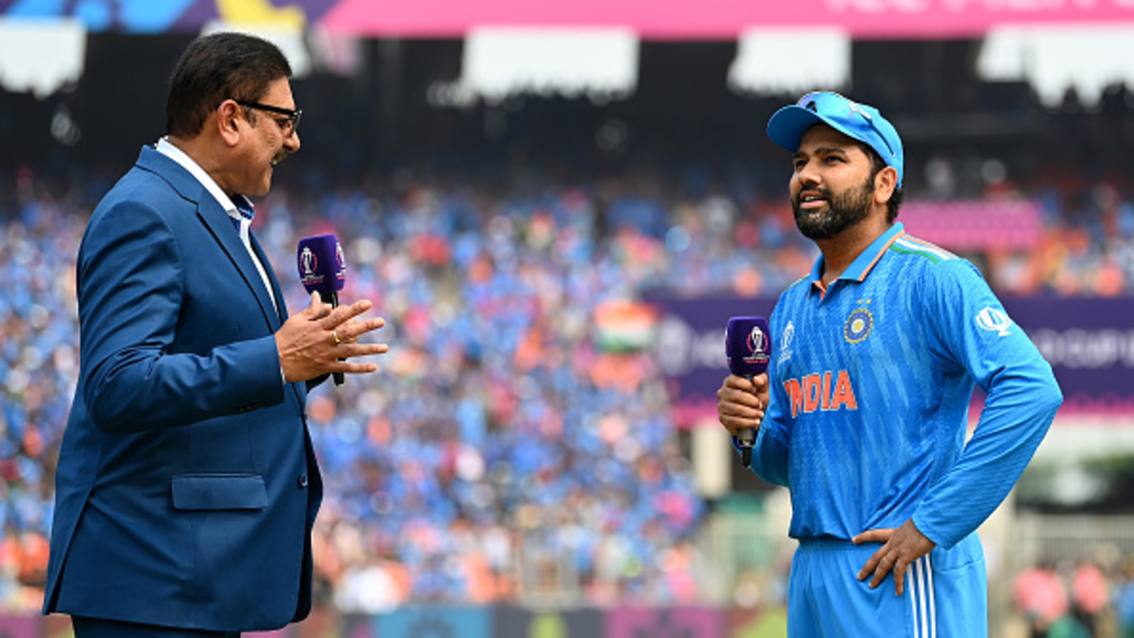 Rohit Sharma and Ravi Shastri