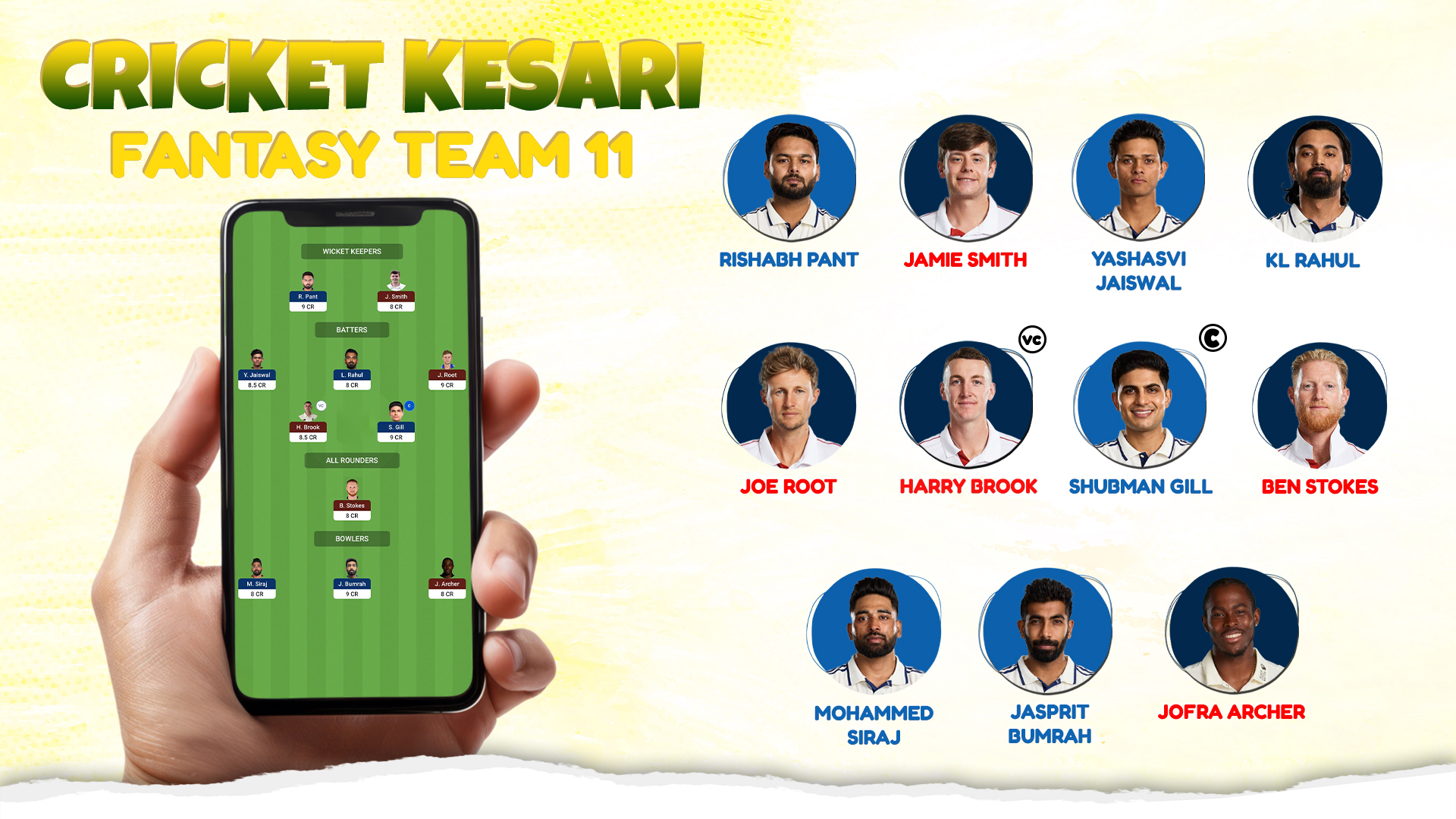 क्रिकेट केसरी Fantasy XI