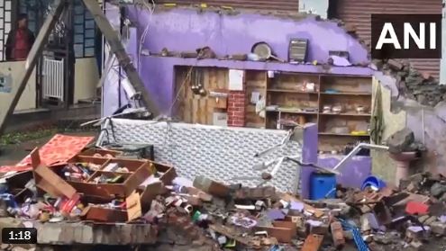 Heavy rainfall on Sunday triggered landslides in Jammu and Kashmir's Ramban district