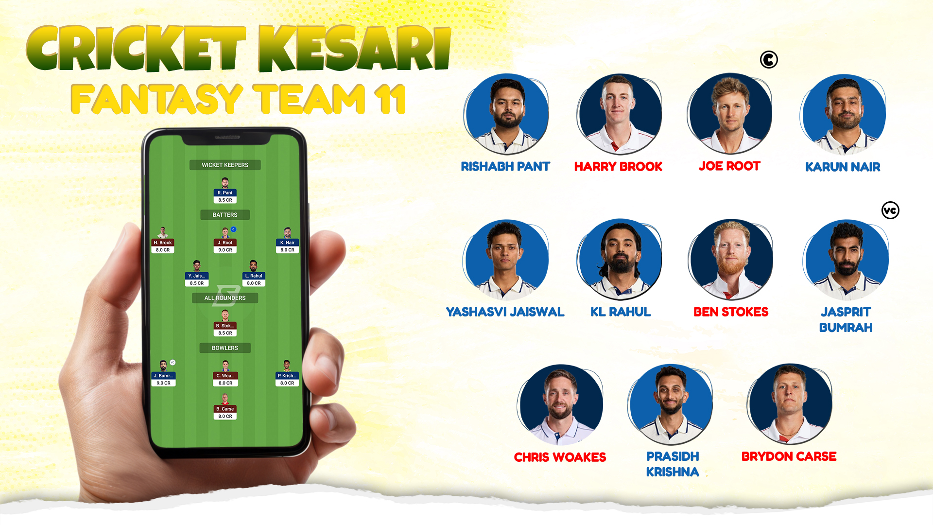 CRICKET KESARI FANTASY XI