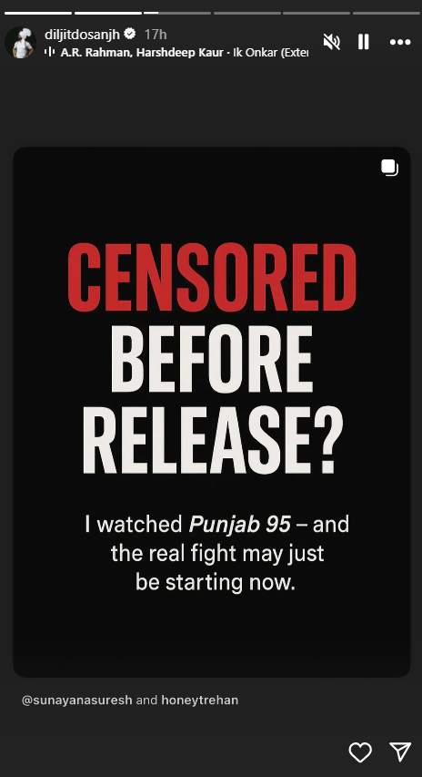 Diljit Dosanjh's 'Sardaar Ji 3' faces ban calls over Pakistani Star