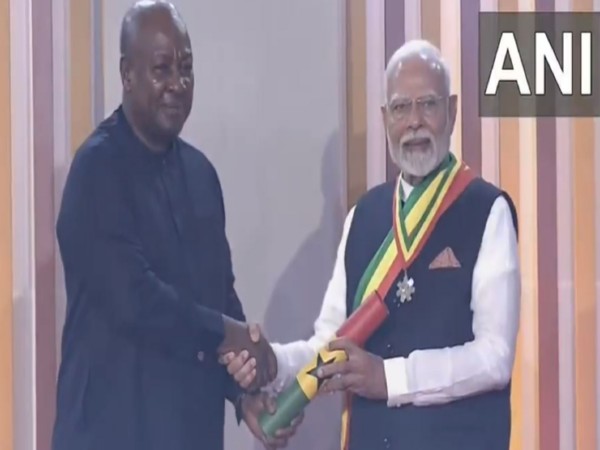 PM Modi honored with Ghana's Highest State Award