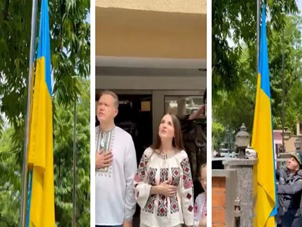 National Flag Day marked by Ukrainian embassy celebration in Delhi